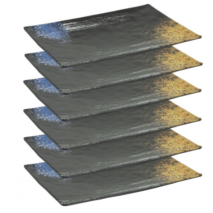 Set 6 platouri melamina OKIMI 19,5x13,5xh1cm