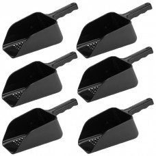 Set 6 scafe perforate policarbonat 1200ml,19,5x12xh9cm, negre