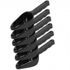Set 6 scafe perforate policarbonat 180ml,12,5x8xh6cm, negre