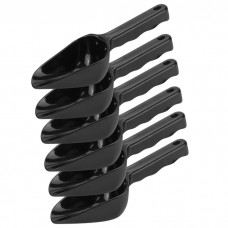 Set 6 scafe policarbonat 180ml,12,5x7,5xh6cm,negre