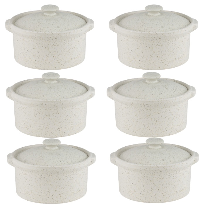 Set 6 vase  de copt si servit ceramica Culinaro Arizona 550 ml,14xh9,8cm