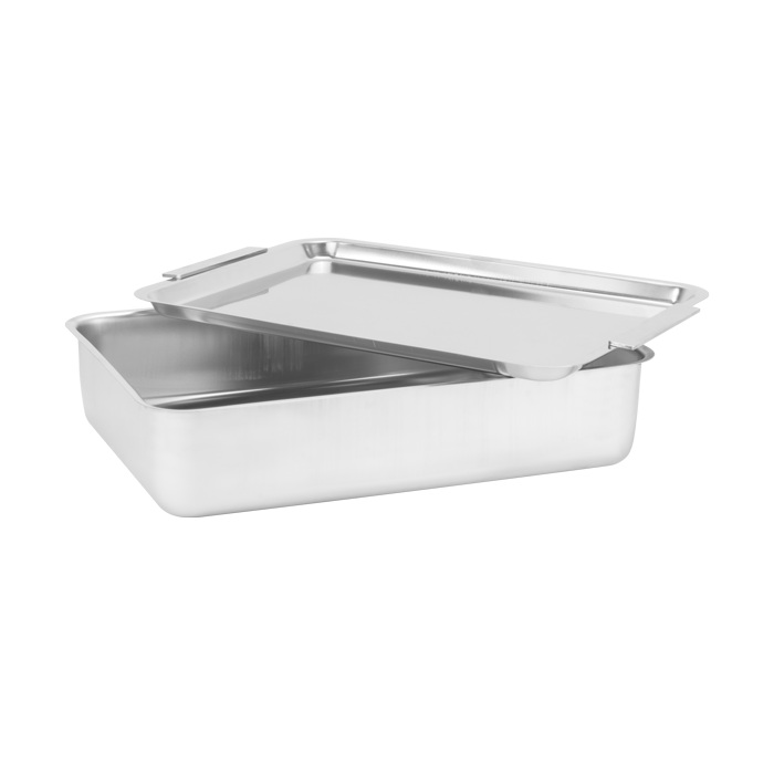 Set doua tavi copt inox adanca si plata INOXRIV DUPLEX 36x25xh8cm