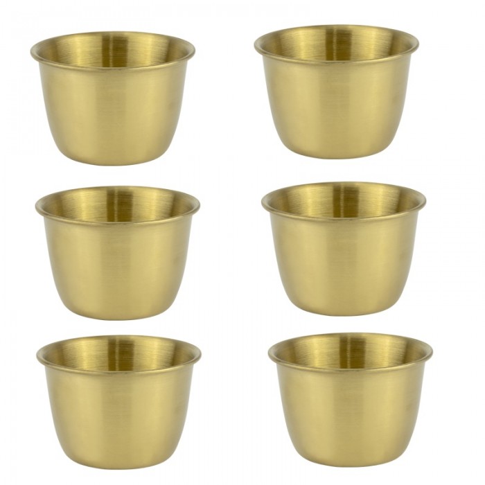 Sosiera din inox 6xh4cm,aurie