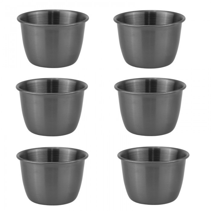 Sosiera din inox 6xh4cm,neagra
