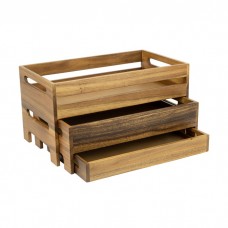 Stand bufet cu 3 nivele CULINARO ALAS, din lemn acacia, 44,6x25,9xh23,5cm