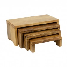 Stand bufet cu 4 nivele CULINARO ALAS, din lemn acacia, 39,9x21xh17cm