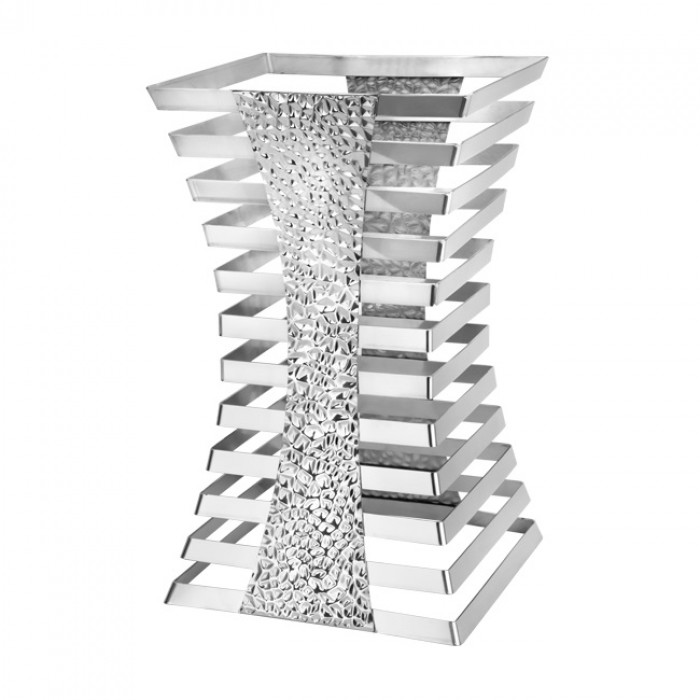 Stand prezentare bufet North 25x25xh47cm,inox,argintiu