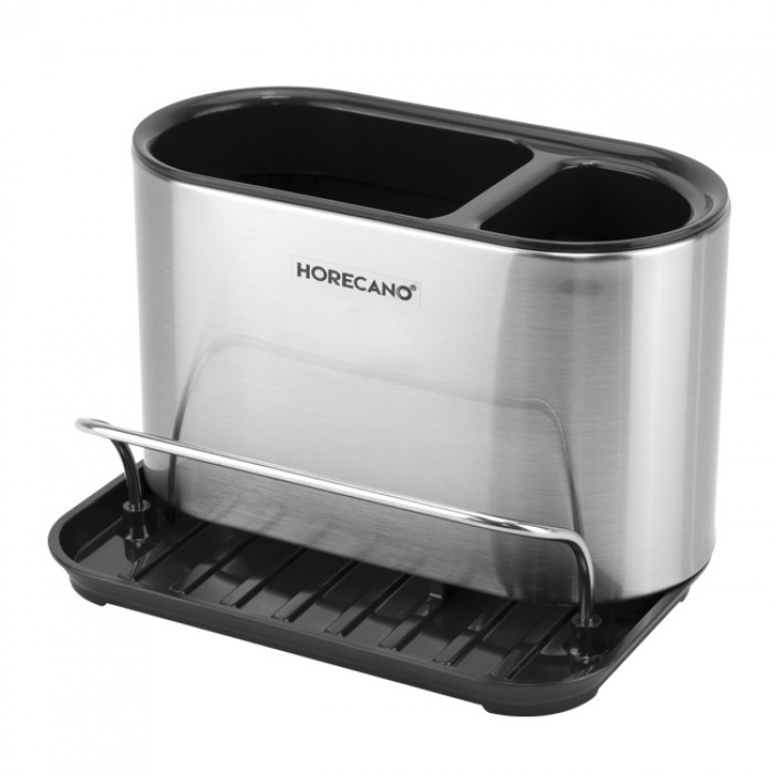 Organizator chiuveta cu suport burete CULINARO 18x12xh13cm,crom