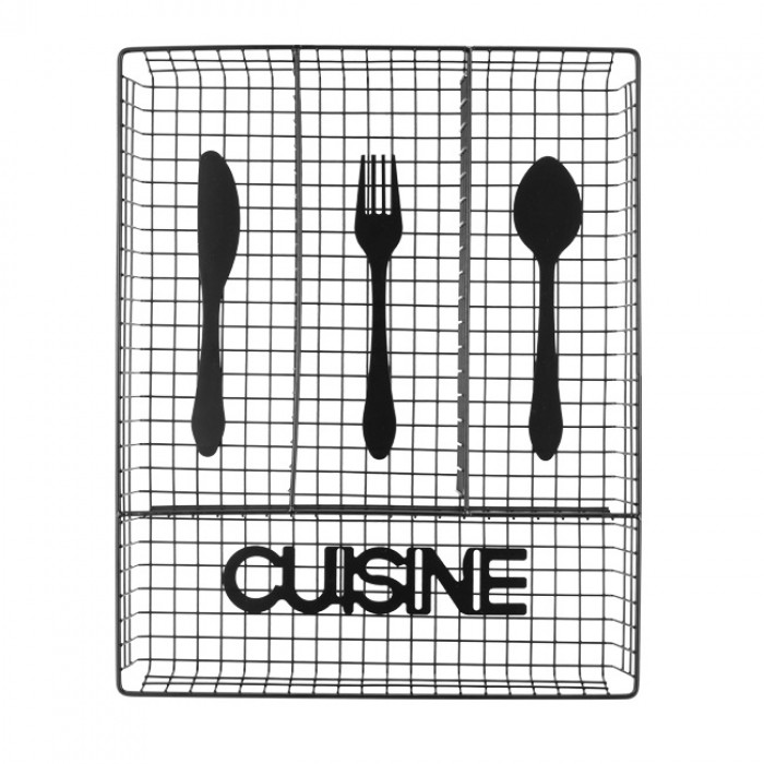 Organizator metalic pentru tacamuri CULINARO 32x26xh4,5cm