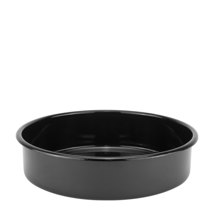 Tava emailata de copt otel carbon 32xh8cm,6,3lt,negru