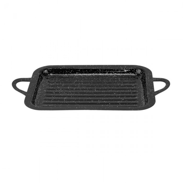 Tava emailata gril pentru gatit si servit Culinaro 21x27 cm