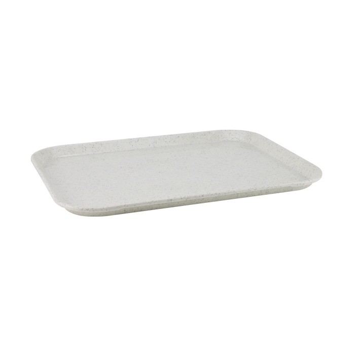 Tava servire din fibra de sticla 40,6x55,8cm, aspect marmura