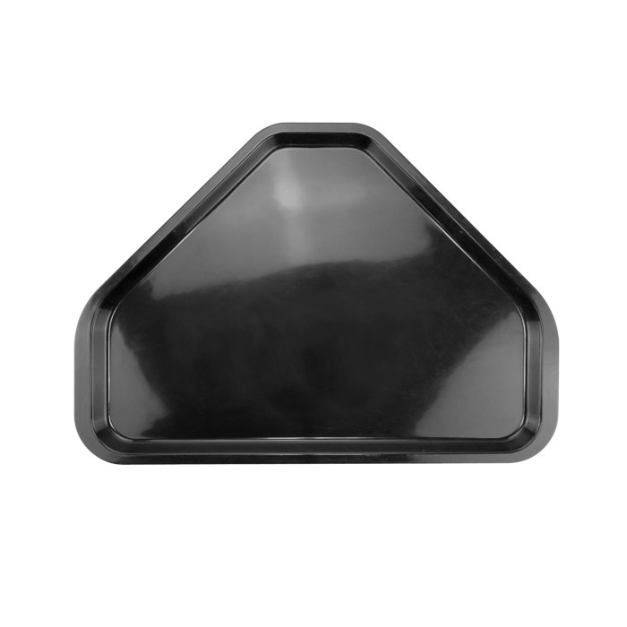Tava servire din fibra de sticla trapezoidala 34x48 cm,neagra