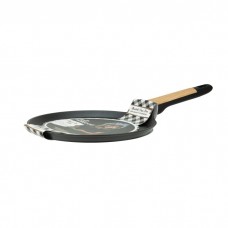 Tigaie clatite cu coada lemn Black Wood 26xh1,7cm,inductie