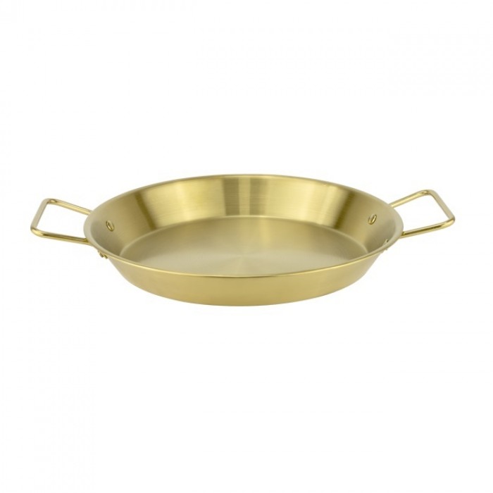 Tigaie pentru paiella din inox Culinaro 26,5xh3,3cm,iductie,aurie