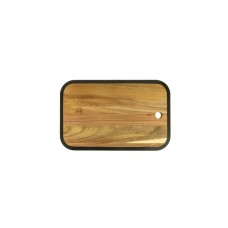 Tocator bucatarie lemn acacia cu bord negru  CULINARO 30x19xh1,5cm