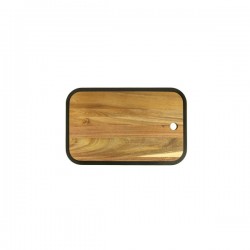 Tocator bucatarie lemn acacia cu bord negru  CULINARO 40x26xh1,5cm...