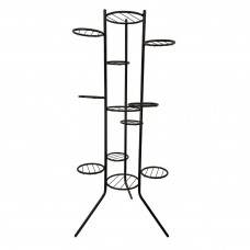 Suport pentru 12 ghivece RAKI, 60xh135cm, metalic, maro