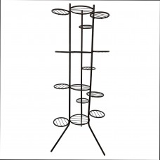 Suport pentru 15 ghivece RAKI, 60xh150cm, metalic, maro