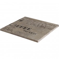 Blat de masa patrat RAKI 70x70cm Werzalit Brown Coffee Sack grosime 20mm