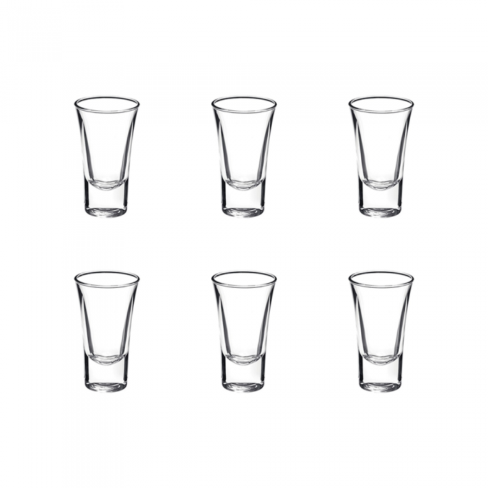 Set 6 pahare shot-uri BORMIOLI ROCCO DUBLINO 57ml