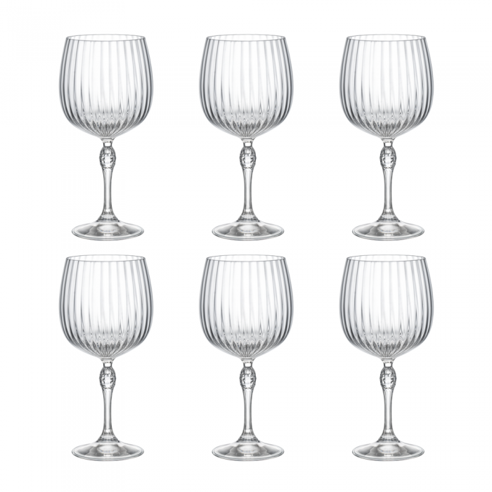 Set 6 pahare cocktail BORMIOLI ROCCO AMERICA GINTONIC 745ml