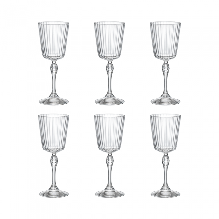 Set 6 pahare cocktail BORMIOLI ROCCO AMERICA 250ml COCKTAIL GLASS