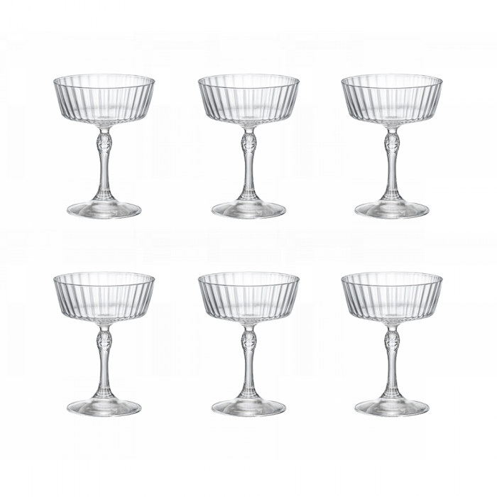 Set 6 pahare cocktail BORMIOLI ROCCO AMERICA FIZZ 275ml