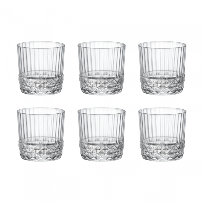 Set 6 pahare cocktail BORMIOLI ROCCO AMERICA ROCKS 300ml
