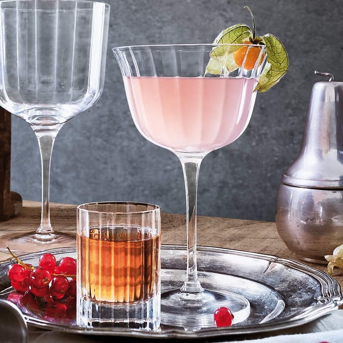 Set 4 pahare cocktail LUIGI BORMIOLI BACH RETRO FIZZ 260ml D9,7xH15,7cm
