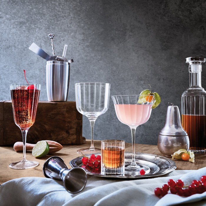 Set 4 pahare cocktail LUIGI BORMIOLI BACH RETRO FIZZ 260ml D9,7xH15,7cm