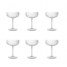 Set 6 pahare cocktail LUIGI BORMIOLI SPEAKEASIES SWING CHAMPAGNE 300ml D10,7xH14,8cm