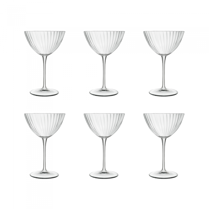 Set 6 pahare martini LUIGI BORMIOLI SPEAKEASIES SWING 220ml D9,9xH15cm