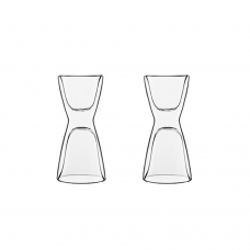 Set 2 pahare termice cu pereti dubli LUIGI BORMIOLI DRINK & DESIGN ESPRESSO/WATER 65ml/100ml D6,7xH14,2cm