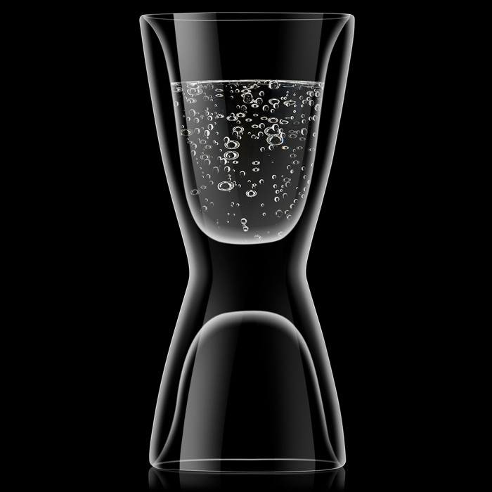 Set 2 pahare termice cu pereti dubli LUIGI BORMIOLI DRINK & DESIGN ESPRESSO/WATER 65ml/100ml D6,7xH14,2cm