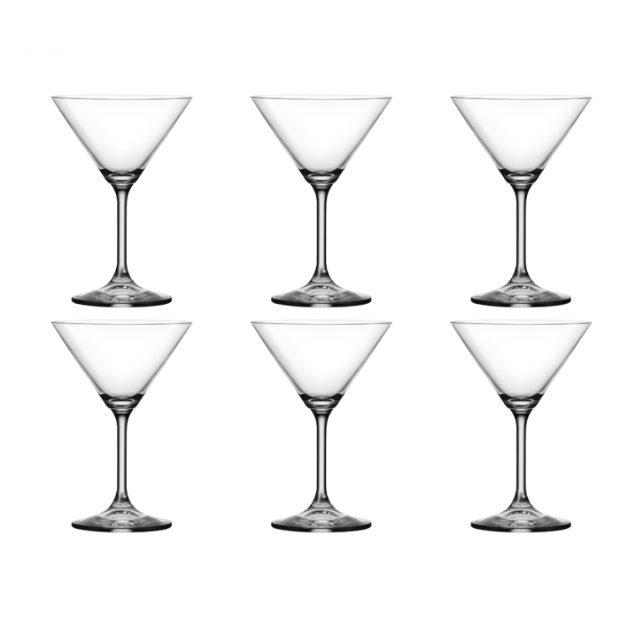 Set 6 pahare Martini BOHEMIA CRISTAL LARA 210ml