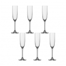 Set 6 pahare sampanie BOHEMIA CRISTAL FLAMENCO 160ml