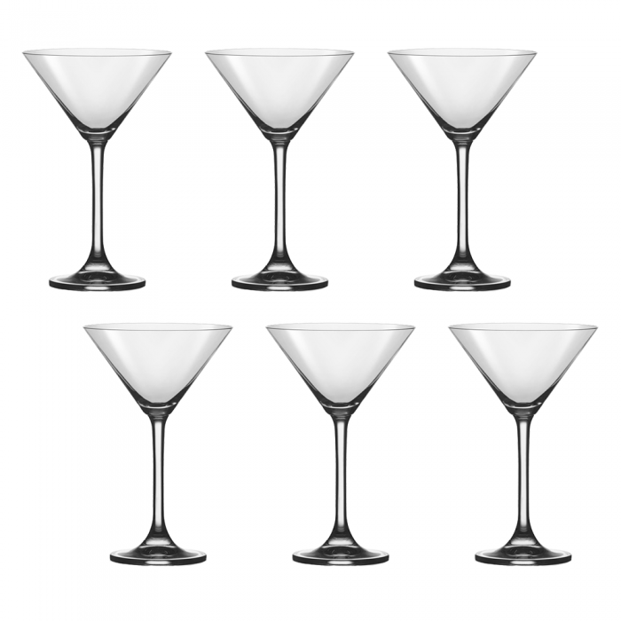 Set 6 pahare Martini BOHEMIA CRISTAL FLAMENCO 270ml