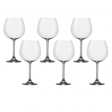 Set 6 pahare vin rosu BOHEMIA CRISTAL FLAMENCO 850ml