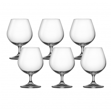 Set 6 pahare pentru coniac BOHEMIA CRISTAL BOLERO 415ml