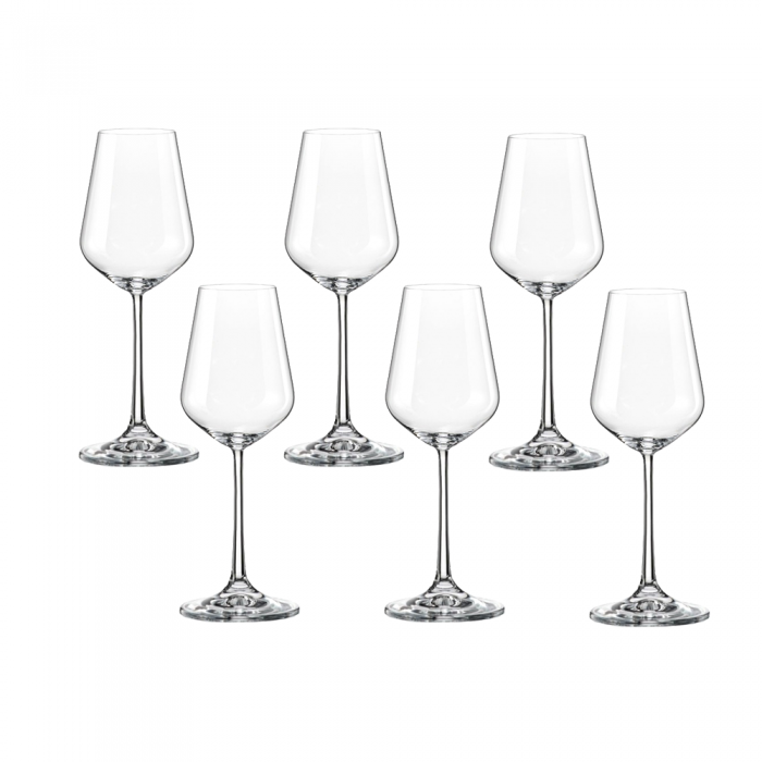 Set 6 pahare lichior BOHEMIA CRISTAL SIESTA cu picior 60ml