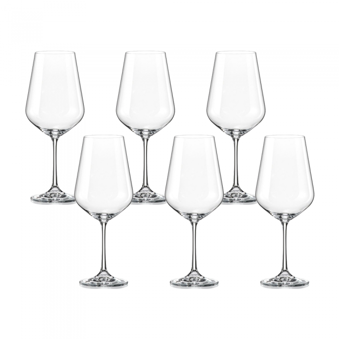 Set 6 pahare pentru vin alb BOHEMIA CRISTAL SIESTA 200ml