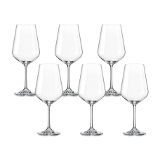 Set 6 pahare pentru vin/apa BOHEMIA CRISTAL SIESTA 400ml