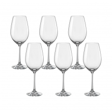Set 6 pahare pentru vin rosu BOHEMIA CRISTAL VIOLA 350ml