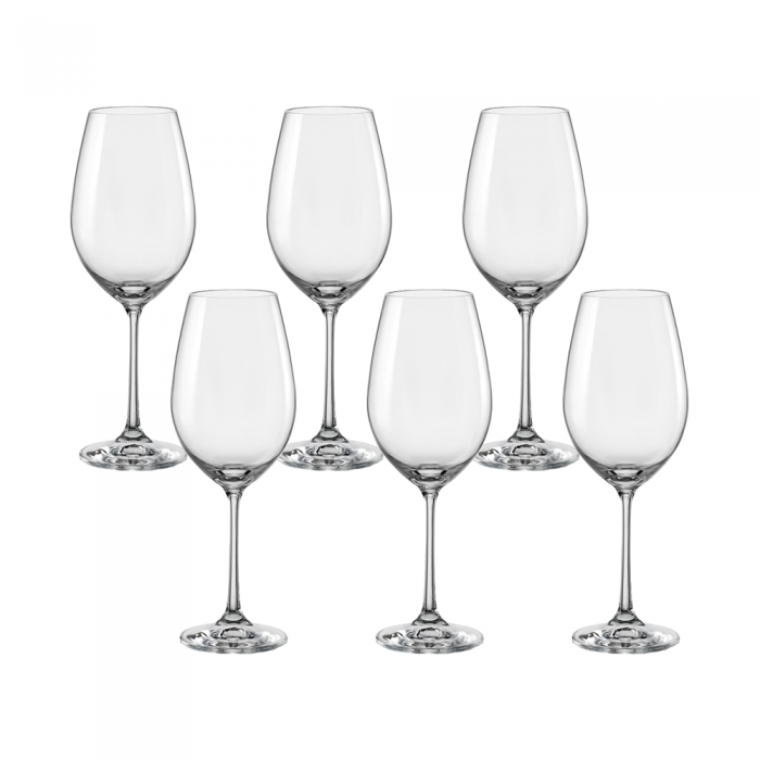 Set 6 pahare pentru vin rosu BOHEMIA CRISTAL VIOLA 350ml