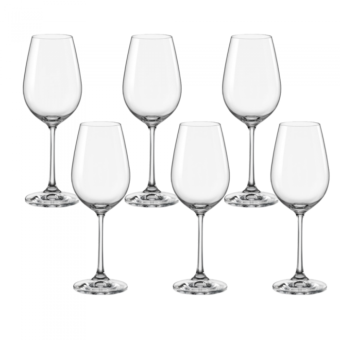 Set 6 pahare pentru vin alb BOHEMIA CRISTAL VIOLA 250ml