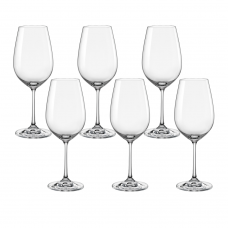 Set 6 pahare pentru vin rosu BOHEMIA CRISTAL VIOLA 450ml