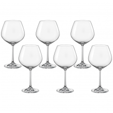 Set 6 pahare pentru vin rosu BOHEMIA CRISTAL VIOLA 570ml