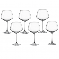 Set 6 pahare pentru vin BOHEMIA CRISTAL GISELLE 580ml