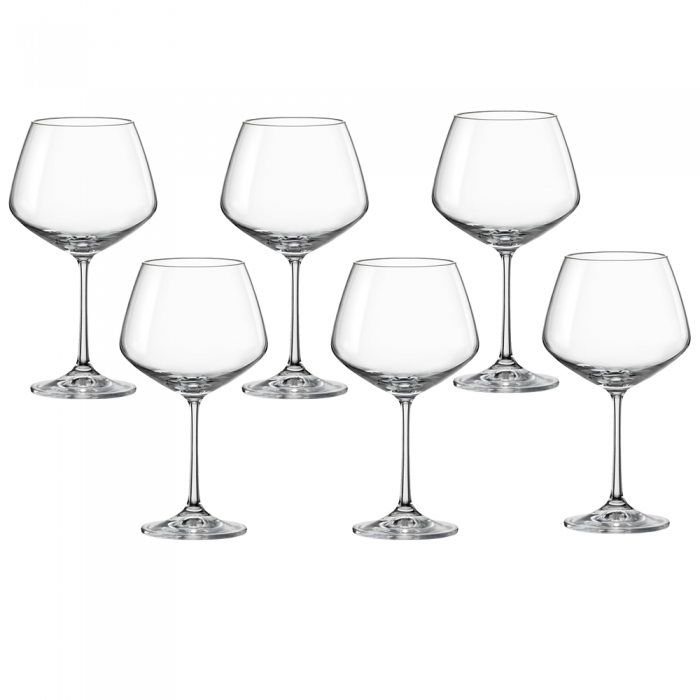 Set 6 pahare pentru vin BOHEMIA CRISTAL GISELLE 580ml